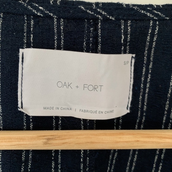 OAK & FORT Pinstripe Shirt - Picture 6 of 6